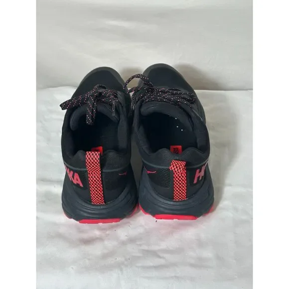 Hoka One One Challenger ATR 6 GTX Women's Size 8 Black Red Running Sneakers - Picture 4 of 8